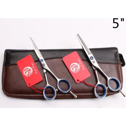 5" 16cm Purple Dragon Beauty Tools Thinning Scissors Cutting Shears Barber Scissors Professional Hair Clipper Scissors Set Z1117