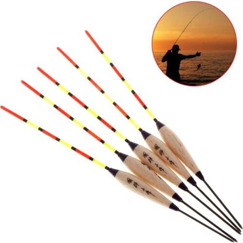 5 Pcs Floats om Fishing, Fishing Float om Wooden Fishing On Ice Fishing Floats Luminous 1 G, Light Suainable Fishing Accories