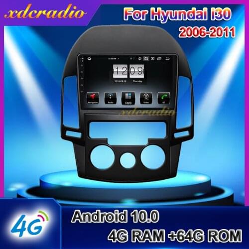 Xdcradio 1 Din Android 10.0 For Hyundai i30 9'' Car Radio Automotivo Car Dvd Multimedia Player Auto GPS Navigation 4G 2006-2011