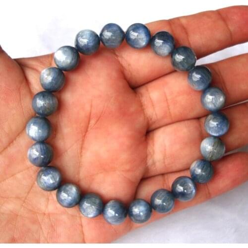 Free Shipping Natural Kyanite Round 9mm Beads Bracelet Women Jewelry Accessories Weddings Parties Birthday Gift