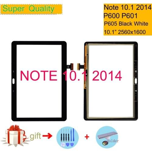 For Samsung Galaxy NOTE 10.1 2014 P600 P601 P605 Touch Screen Digitizer Panel Sensor Touchscreen Front Glass Lens 10.1"