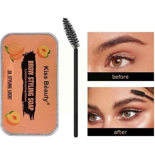 Eyebrow Styling Gel Brows Wax Sculpt Soap Waterproof Styling 3D Easy Long-Lasting Wear Feathery To Eyebrow Brow Makeup Wild R8J3