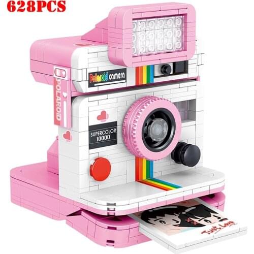 City Mini Retro Camera Model Building Blocks Technical Digital Camera Classic Collector MOC Bricks Toys for Children Gifts