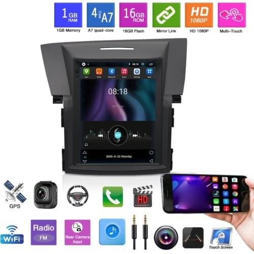 9.7'' Touch Screen Stereo Radio Player Recording Mirror Dual Spindle Vehicle Navigation GPS WiFi DAB RDS For Honda CRV 2012-2016