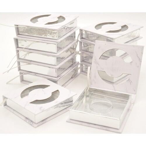 Wholesale false Eyelash Packaging Box Lash Boxes Packaging Custom Logo faux Mink eyelashes fake Strips square Empty Case vendors