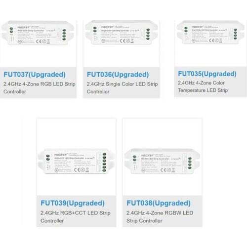 Miboxer DC12-24V 2.4GHz FUT035 Color Temperature FUT036 Single Color FUT037 RGB FUT038 RGBW FUT039 RGBCCT LED Strip Controller