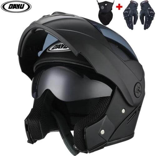 2021 Flip Up Motorcycle Helmet Motorbike Modular Dual Lens Motocross Moto Helmet Crash Full Face Helmets Casco Moto Casque kids