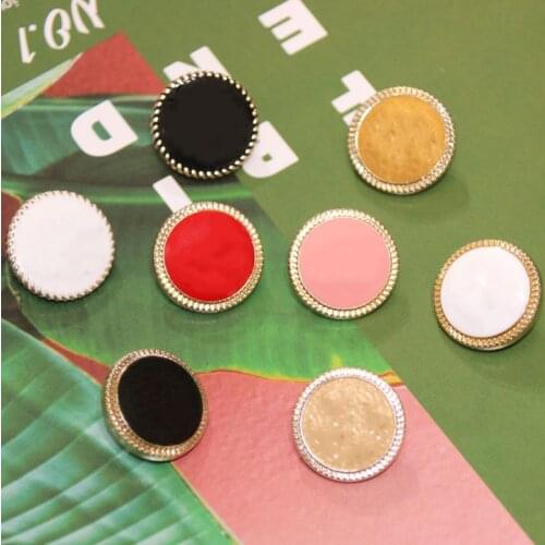 10-piece set of exquisite high-end buttons, round temperament, texture, high-quality button clothing accessories
