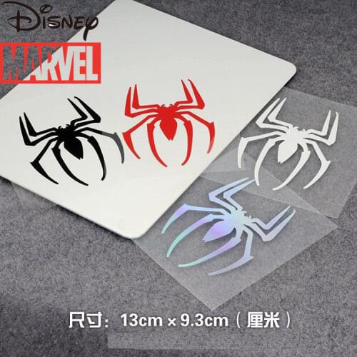 Disney Spider-Man Car Stickers Marvel Reflective Car Stickers Marvels The Avengers Hollow Fuel Tank Cap Personality Decals