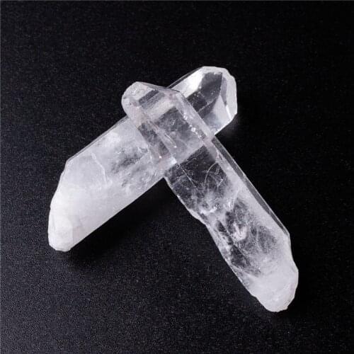 Natural Rock Clear Quartz Crystal Point Healing Stone Crystal Obelisk Wand Home Decoration