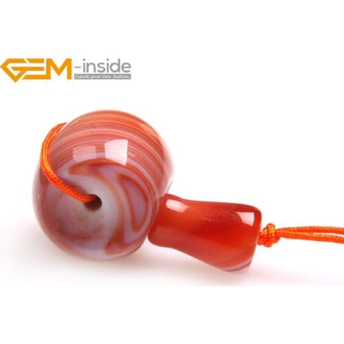 3 Hole Buddha Mala Guru Natural Red Botswana One Set For Tibetan Prayer Beads Making Selectable Size