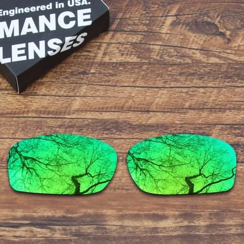 ToughAsNails Polarized Replacement Lenses for Oakley Fives Squared Sunglasses Green Mirrored (Lens Only)