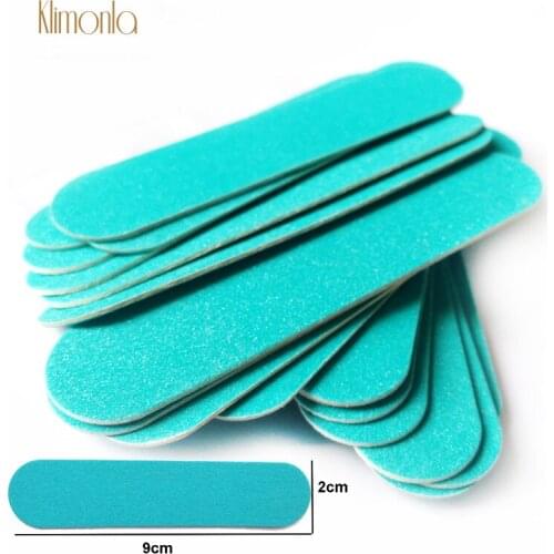 Professional Nail Files 200Pcs/Lot Wooden Nail File Blue Sandpaper Buffer Block Pedicure Manicure Polishing Tools Accessories