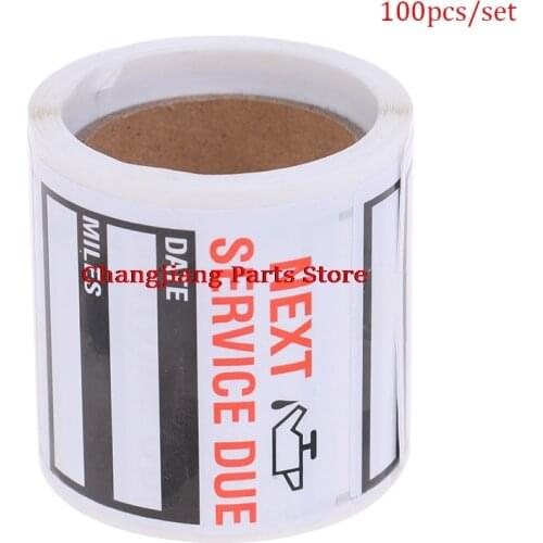 Transparent Oil Change Sticker Reminder Sticker Special Design Small Size