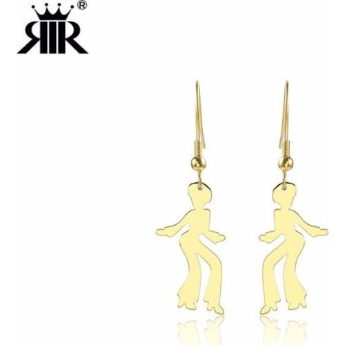 RIR Fashion Stainless Steel African Woman Earrings African American Womens Jewelry Earrings Give Girls The Best Gift