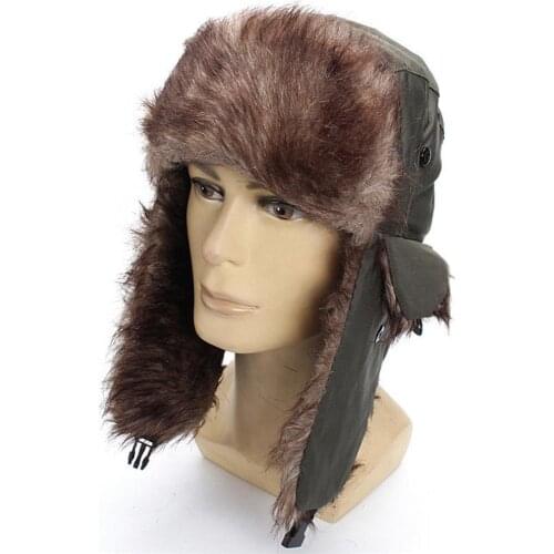 2019 Winter Bomber Hats Faux Fur Russian Ushanka Trooper Earflap Trapper Men Women Winter Warm Snow Ski Cap