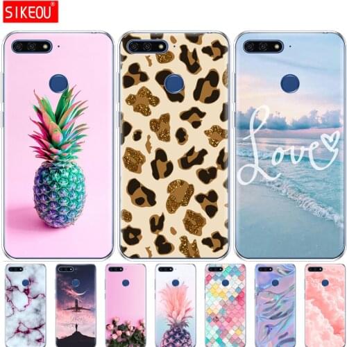 Silicon Case For Huawei Honor 7C 5.7 Inch Case Cover Soft TPU Case For Huawei Honor 7c Aum-L41 Cover Full 360 Protective Shell