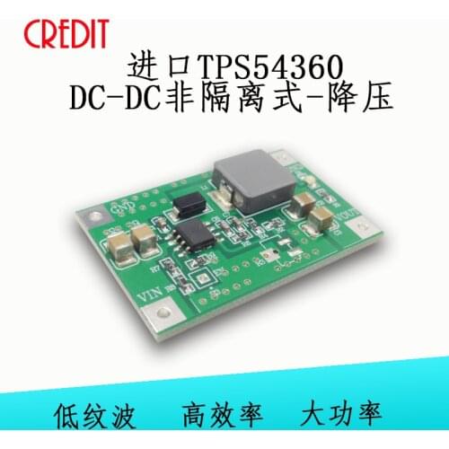 TPS54360 module DC-DC non-isolated-buck module 91% high efficiency measured output