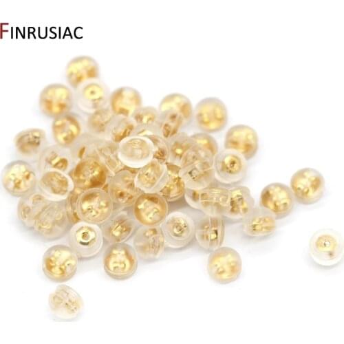 20pcs Wholesale 14K Gold Plated Earring Backs Findings Earring Clutch Accessories For Jewelry Making