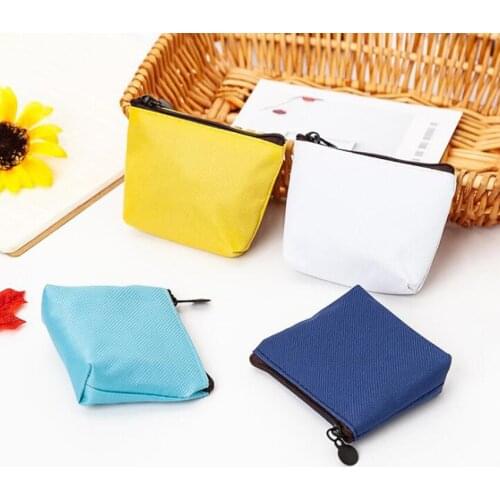 20pcs/lot Women Canvas Solid Min Coin Purses Mix Color Size11.5*9.6CM