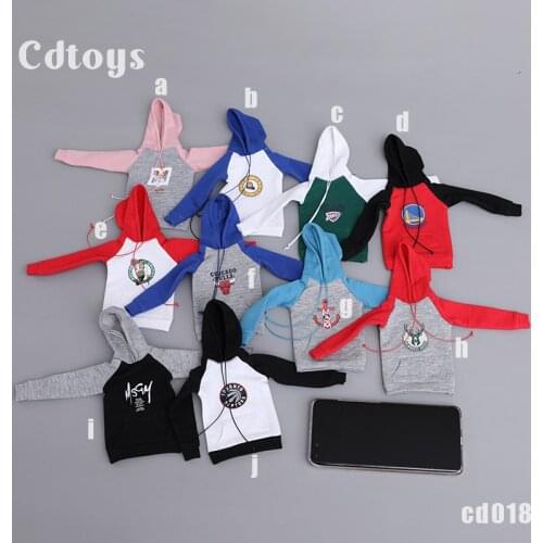 1/6 Scale Female Dolls Trendy Fashion Hoodie For 12inch Action Figure Dolls Accessories Model Toys Collectable CD018