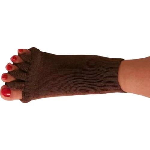 1 Pair Solid Color Yoga Five Finger Socks Female Acrylic Five Toe Socks Open Toe Unisex Socks Correct Thumb Valgus