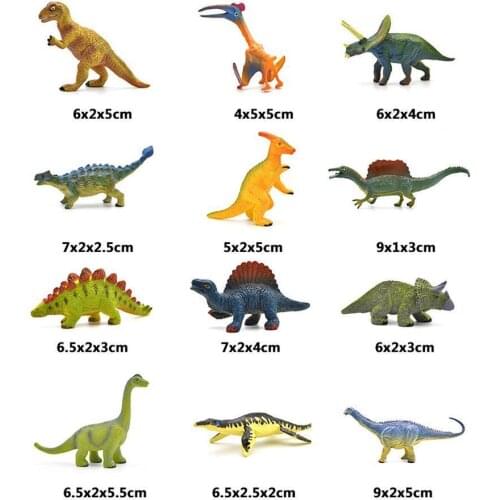 12pcs Mini Animal World Zoo Animal Model Figure Action Plastics Set Collection Lovely Simulation Toy Cartoon For Kids Toy A B4Y9