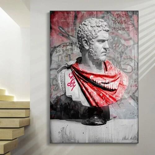 Abstract Famous Artistic Plaster Statue Fashion Canvas Painting Creative Poster Print Living Room Studio Home Decor Cuadros