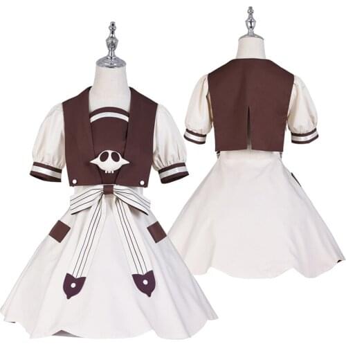 Anime Toilet-Bound Hanako-kun BaXunNingNing Lolita Dress Daiky Uniform Cosplay Costume Women Halloween Free Shipping 2020