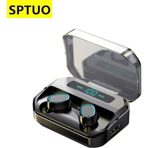 Free shipping Wireless Headphones 2000mAh tws Bluetooth Earphones LED Display Sports Waterproof Earbuds HiFi Stereo Headset