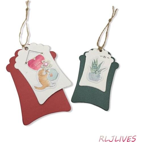 Tag Metal Cutting Dies DIY Scrapbooking Card Stencil Paper Craft Handmade Album Handbook Decoration