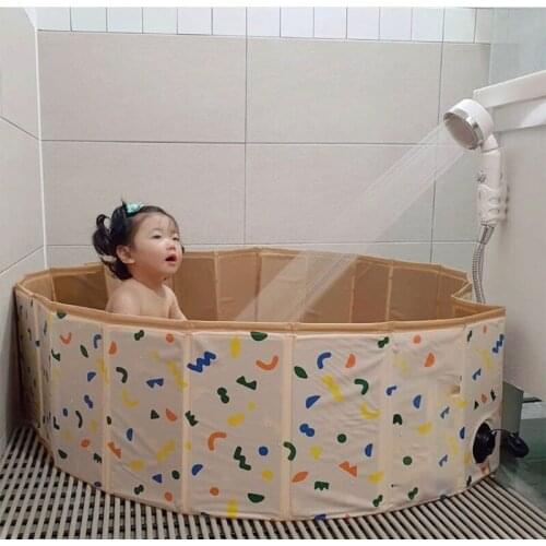XXFE Kids Playpen Ocean Ball Pit Baby Infant Foldable Pool Soft Round Colorful Balls Fence Play Space Room Decor