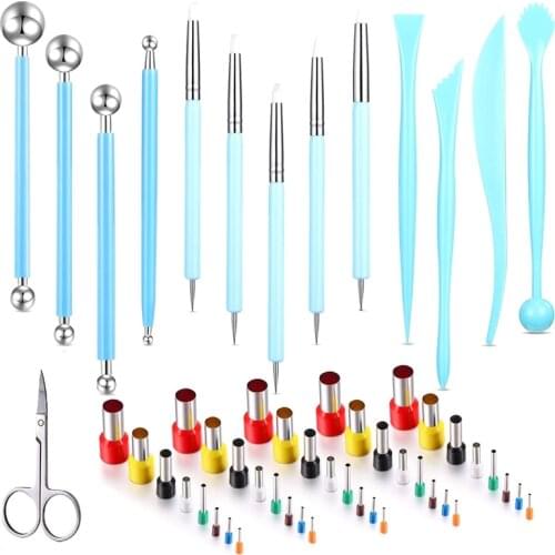 Polymer Clay Tools,Round Circle Shape Cutters Molds,Ball Stylus Dotting Tools,Modeling Tools Pottery Tools