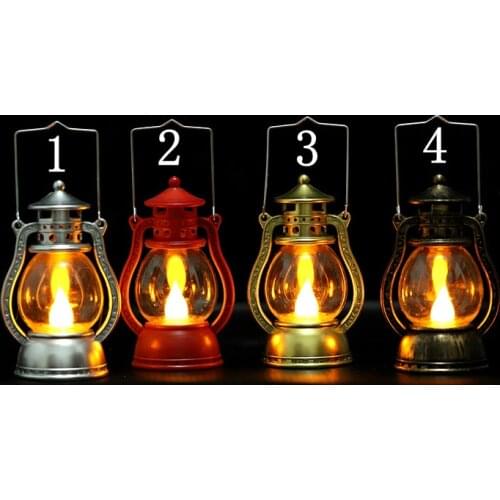 Newborn photography creative European and American style retro small black horse lamp two-color lighting photography props