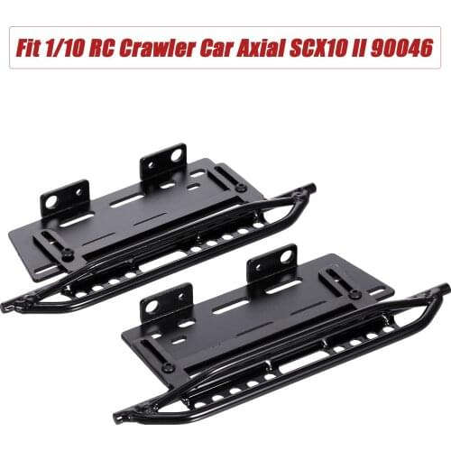 Metal Side Pedal Racing Running Boards Foot-Plate Compatible with 1/10 RC Crawler Car Axial SCX10 II 90046