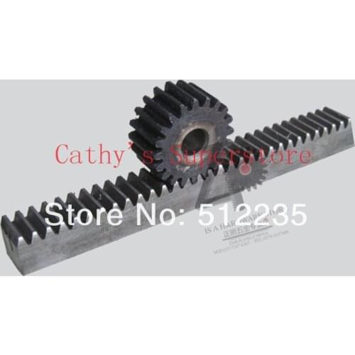 CNC Rack Gear Mod 1.5 45# Steel Spur Gear 20x20 Length in 1000mm gear rack