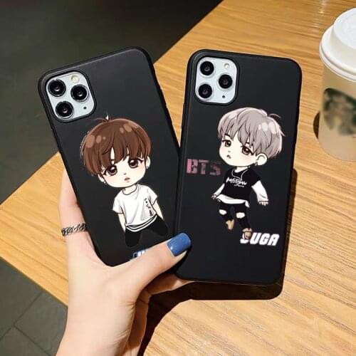 Fashion Kpop Korean DYNAMITE black TPU Soft silicone Phone Case For iPhone SE2020 12mini 12pro max 11pro Max Xs Max 7 8 Plus XR
