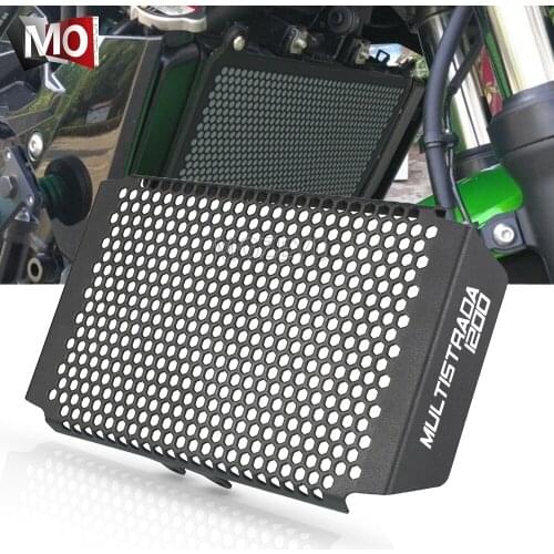 Motorbike Radiator Oil Cooler Guard Grille Protection Cover Protective For Ducati Multistrada 1200 Oil Cooler Guard 2010-2014