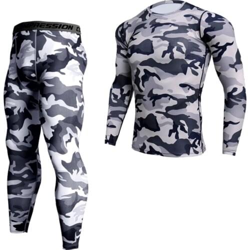 Mma rash guard mens running clothes 2019 brand compression clothing leggings long-sleeved knitwear union suit MMA shirt