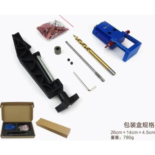 Fixmee Mini Style Pocket Hole Jig Kit System For Wood Working & Joinery + Step Drill Bit & Accessories Wood Work Tool Set