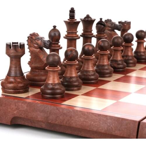 Mini Desk Design Chess Board Magnetic Gift Sets Adult Chess Storage Box Figures Tabuleiro De Xadrez Board Games Family DL60XQ