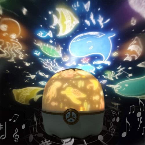Baby Night Light Projector Rechargeable Star Projector 360° Rotation LED Projector Light Party Sensory Lights Atmosphere Lamps