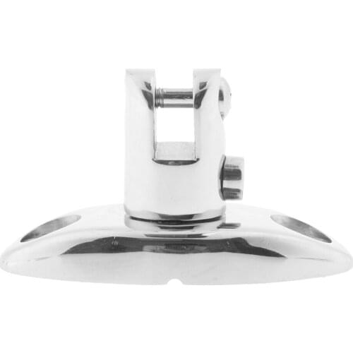 New 316 Stainless Steel 360 Degrees Swivel Bimini Top Deck Hinge with Quick Release Button