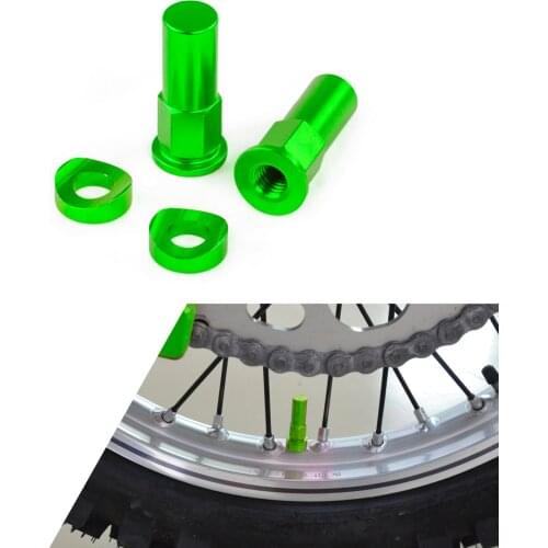 New Motocross Anodized Rim Lock Nuts Washers For KX125 KX250 KXF250 KXF450 KLX200 KLX250