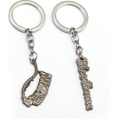 Bloodborne Limited Edition Metal Keychain Bloodborne Keychain PS4 Game Key Ring Men Women Jewlery Key Chains