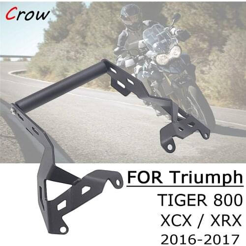 Motorcycle Front Phone Stand Holder Smartphone Phone GPS Navigaton Plate Bracket 2016-2017 FOR Triumph Tiger 800 XCX/XRX