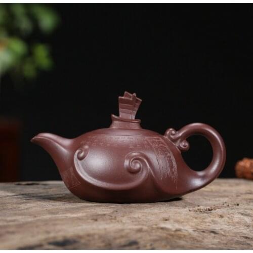 Sand pot of rhyme sea recommended yixing undressed ore purple clay teapot smooth kung fu tea set gift mixed batch