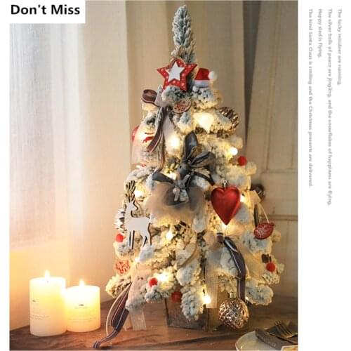 Mini Christmas Decoration Tree Festival Desktop navidad Decoration Small Tree Festival Party Decoration for Home New Year 2022