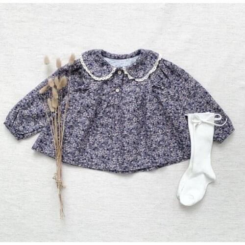 2021 new stlye boys girls printed shirt cotton full sleeve autumn fashion babys top