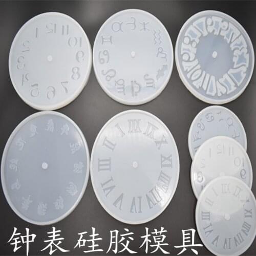 The mirror clock mold manufacturers selling large crystal epoxy silicone mold Watch